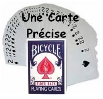 Jeu Bicycle à forcer bleu 52 cartes Cœur (une carte précise)