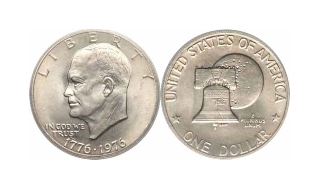 1 Dollar Eisenhower - Pile Cloche