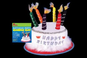 Chapeau Happy Birthday avec 6 bougies