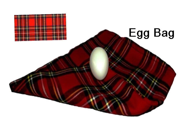 Sac à l’œuf  écossais 27 x 22 - magic egg bag