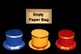 Apparition de 3 chapeaux d'un sac vide - Tora Magic