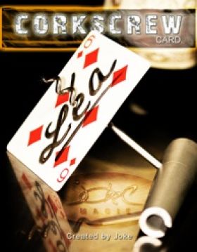 Corkscrew  card - Joke Magic