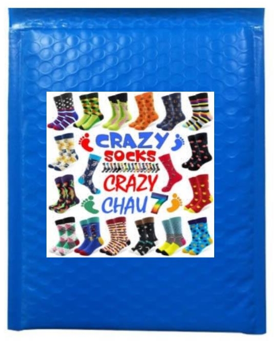 Crazy Chau7 Crazy Socks en cartes jumbo 11 X 8 cm