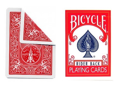 Jeu Bicycle Double Dos Rouge