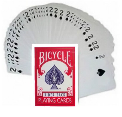 Jeu Bicycle à forcer Pique 52 cartes dos rouge