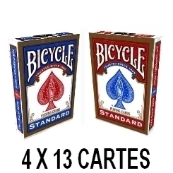 Jeu Bicycle à forcer (4 X 13 cartes)
