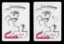 Carte Bicycle joker squelette
