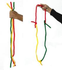 Cordes enclavées multicolores