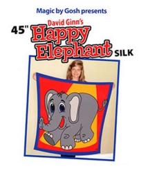 Foulard éléphant Silk - 112 x 112 cm