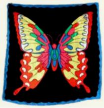 Foulard géant papillon