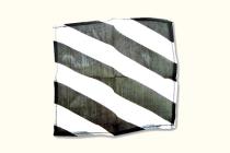 Foulard en soie Zebra 22,5 x 22,5 cm