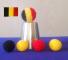 Chop cup flags V1 (routine + accessoires) Couleurs : Belgique