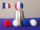 Chop cup flags V1 (routine + accessoires) Couleurs : France