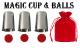 Magic classic cup & balls Couleurs : Rouge