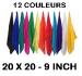 Foulards à l'unité 100 % Soie choix des couleurs tailles 20 X 20 - 9 inch